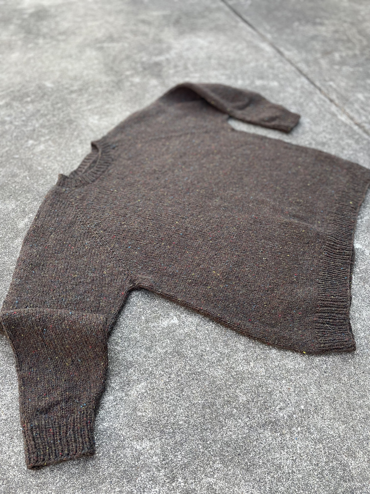 brown men's pullover sweater
